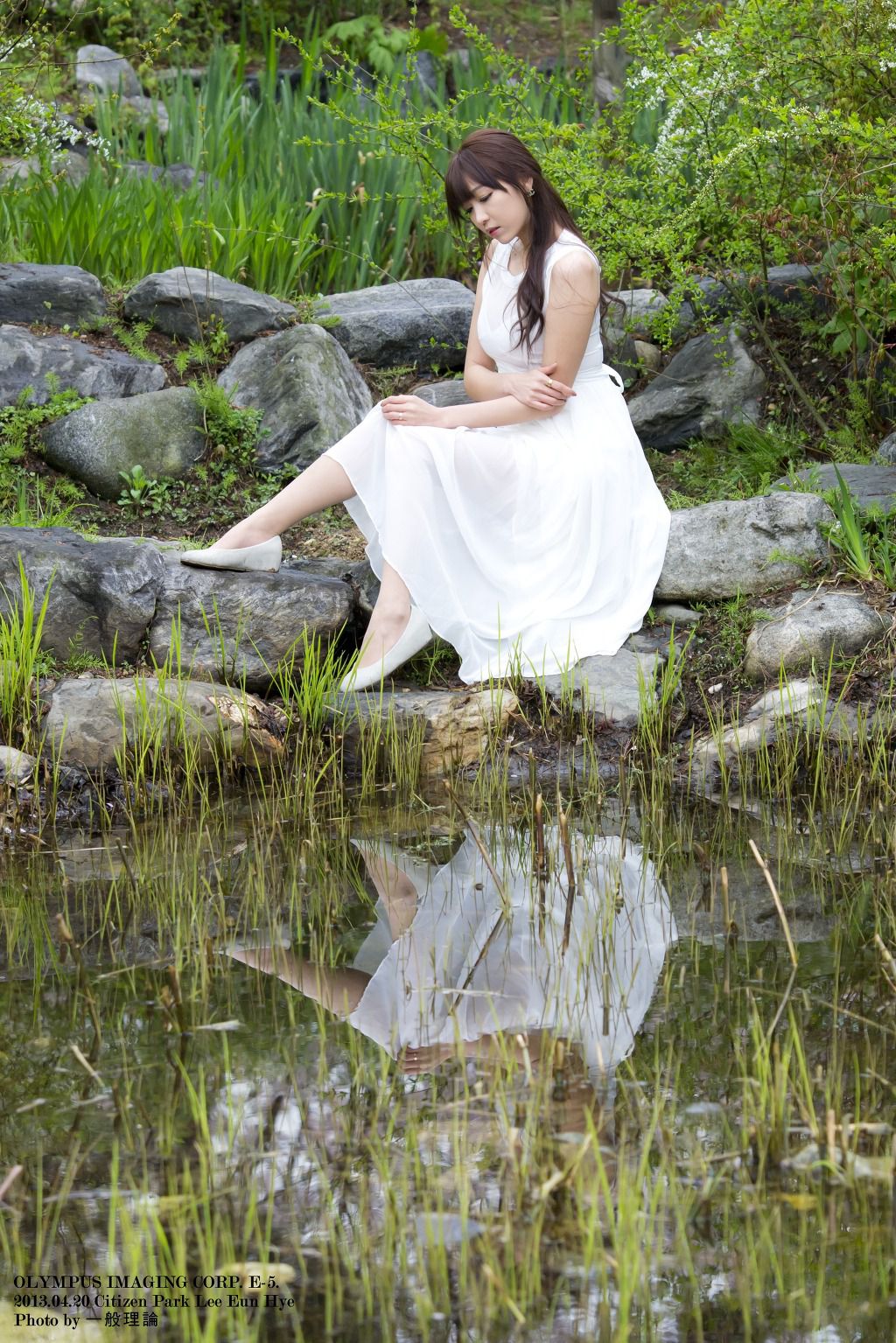 李恩慧《唯美白色长裙》外拍-图14