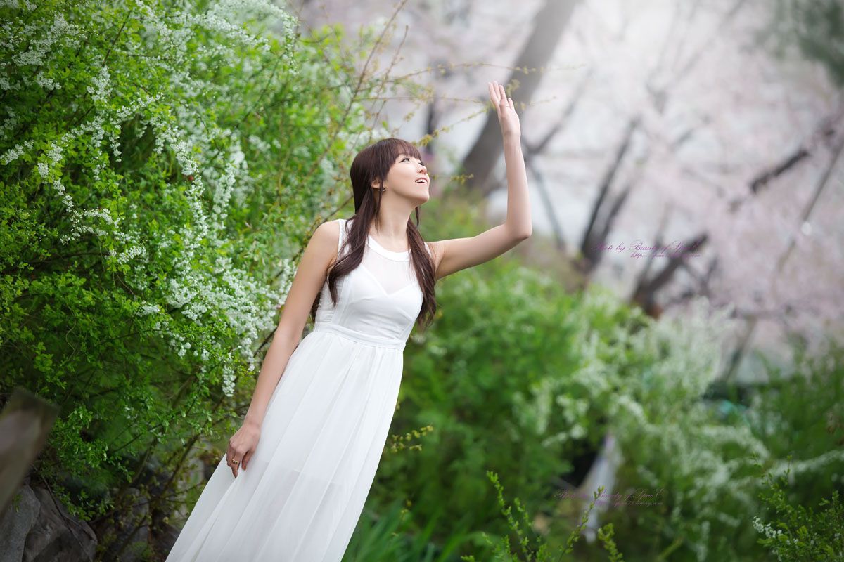 李恩慧《唯美白色长裙》外拍-图15
