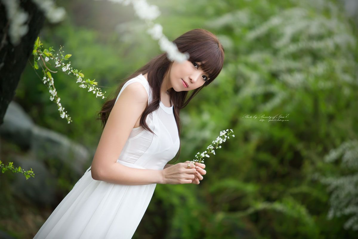 李恩慧《唯美白色长裙》外拍-图19