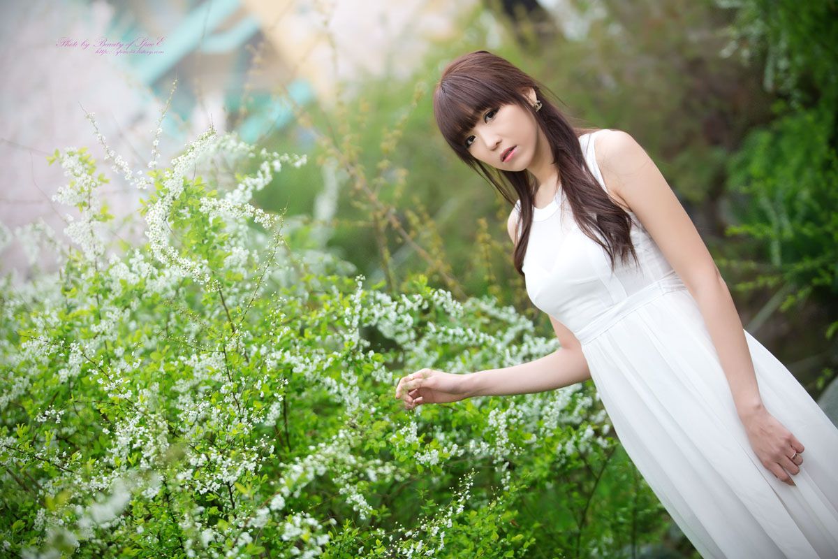李恩慧《唯美白色长裙》外拍-图20