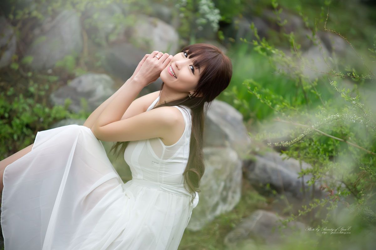 李恩慧《唯美白色长裙》外拍-图22