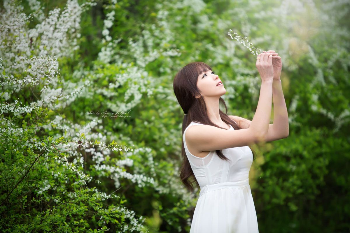 李恩慧《唯美白色长裙》外拍-图27