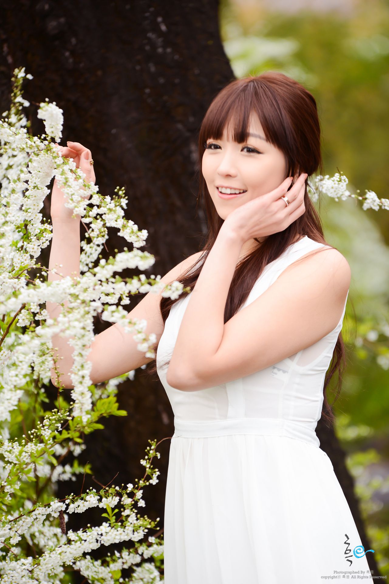 李恩慧《唯美白色长裙》外拍-图4