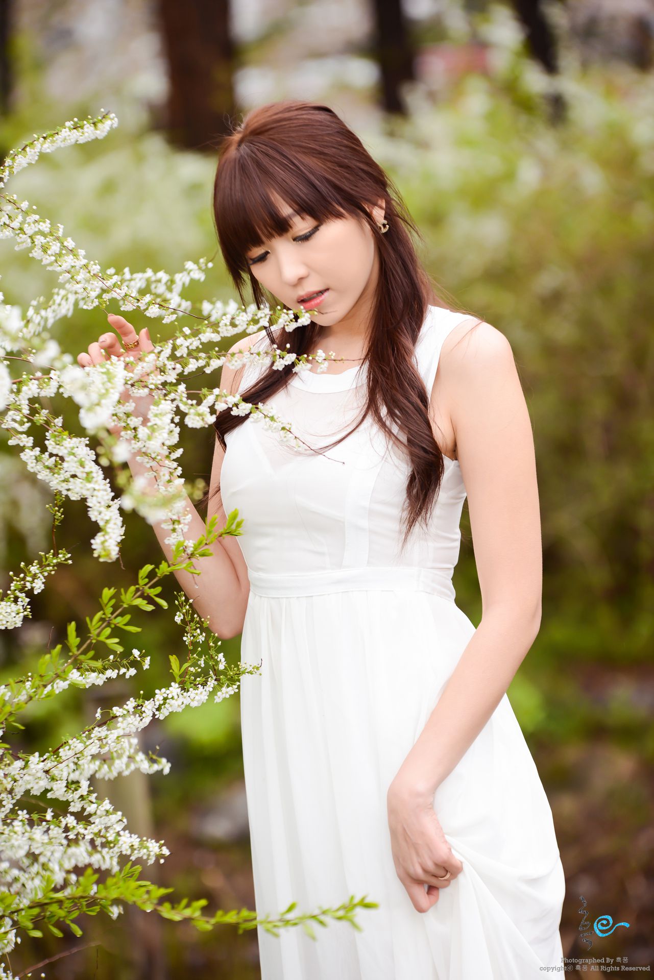 李恩慧《唯美白色长裙》外拍-图6