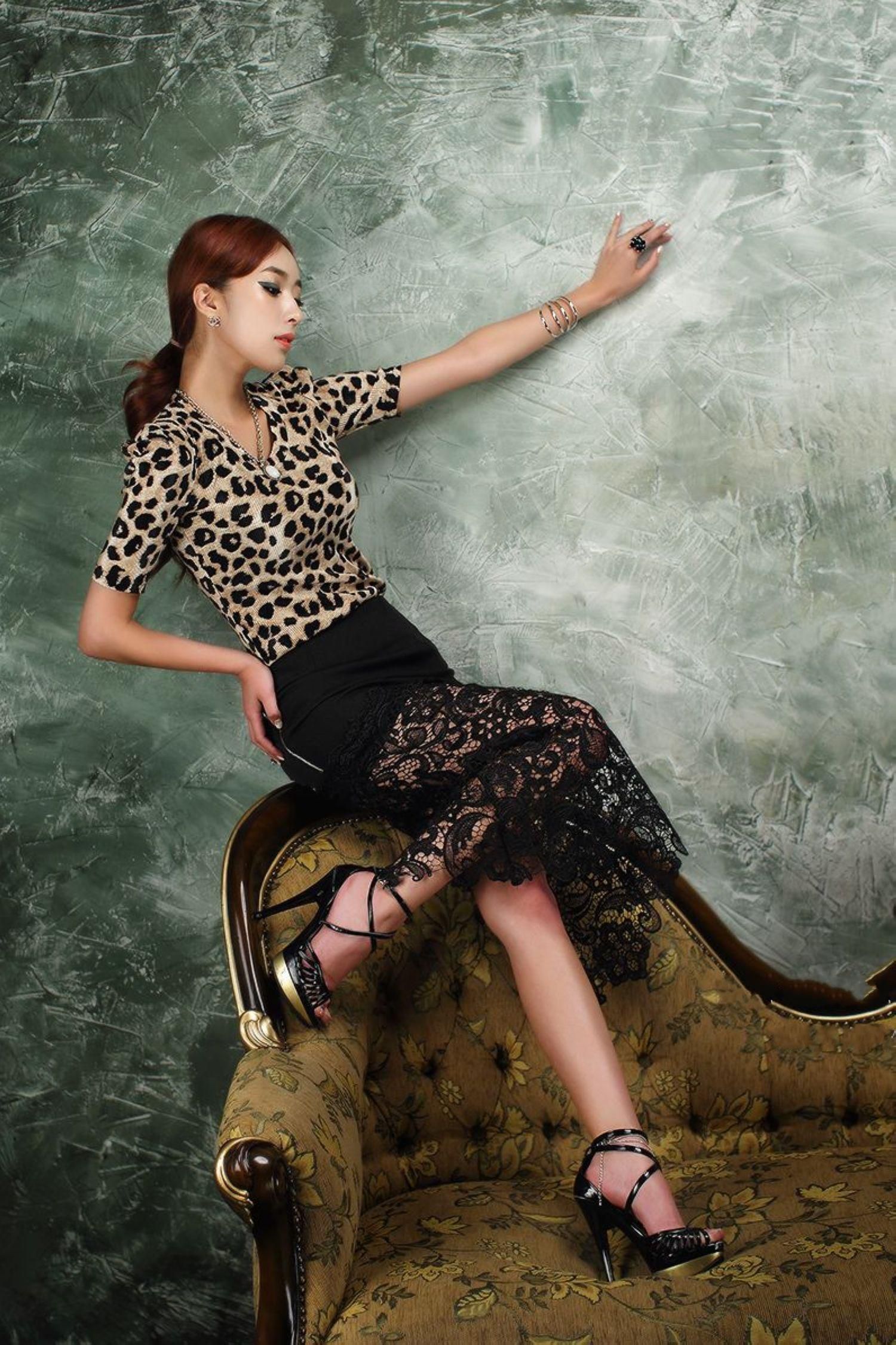 韩国美女模特敏儿棚拍写真合集-图24