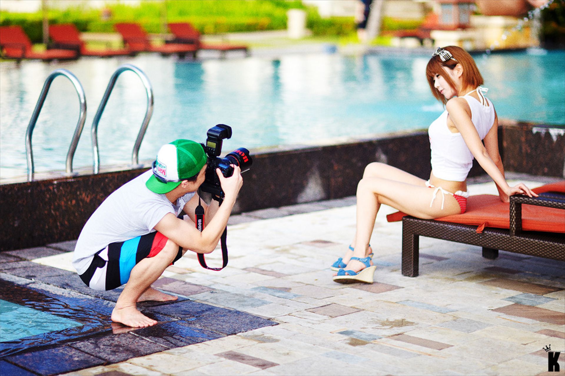 许允美《度假村比基尼外拍套图》-图1