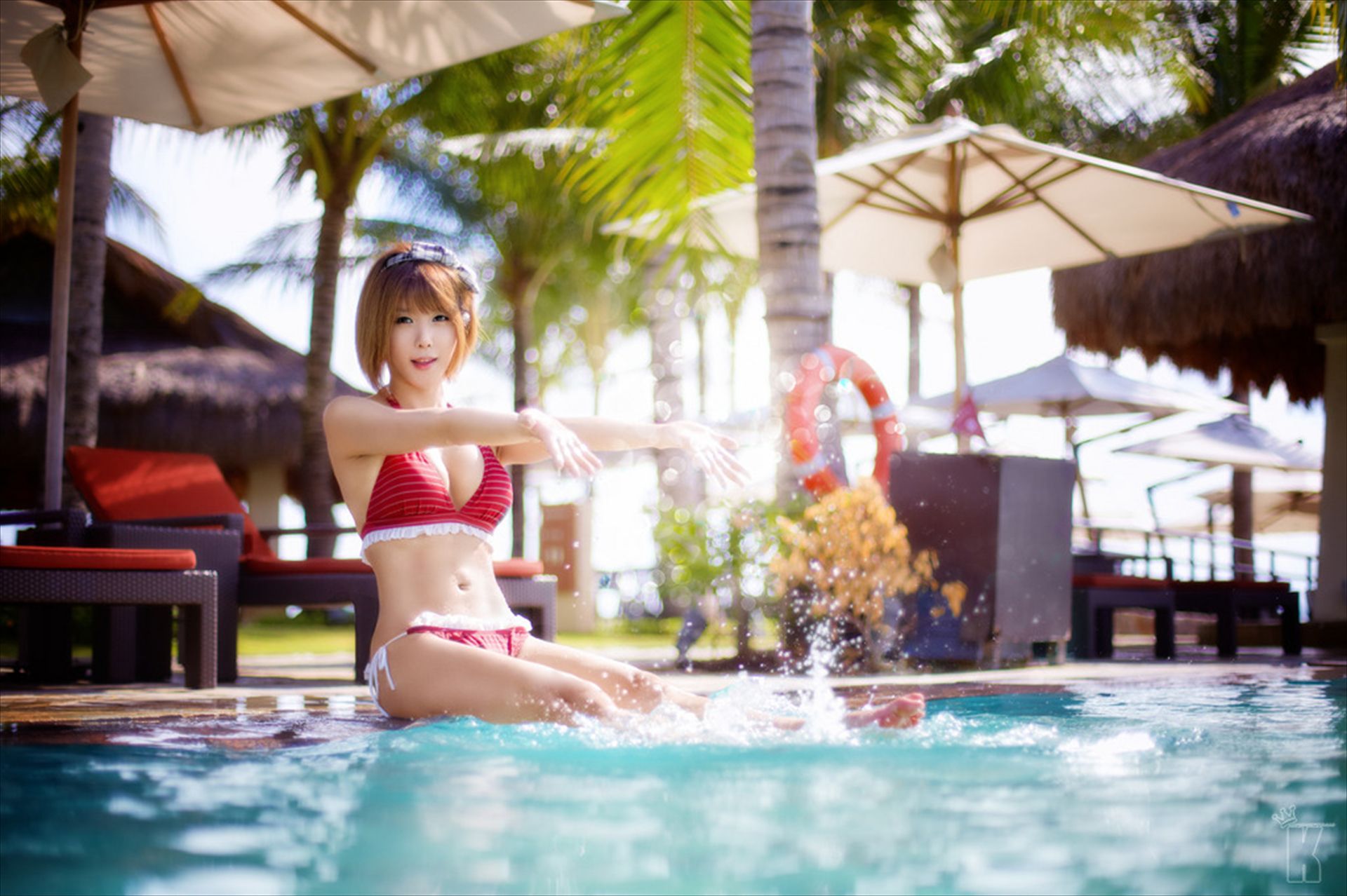 许允美《度假村比基尼外拍套图》-图25