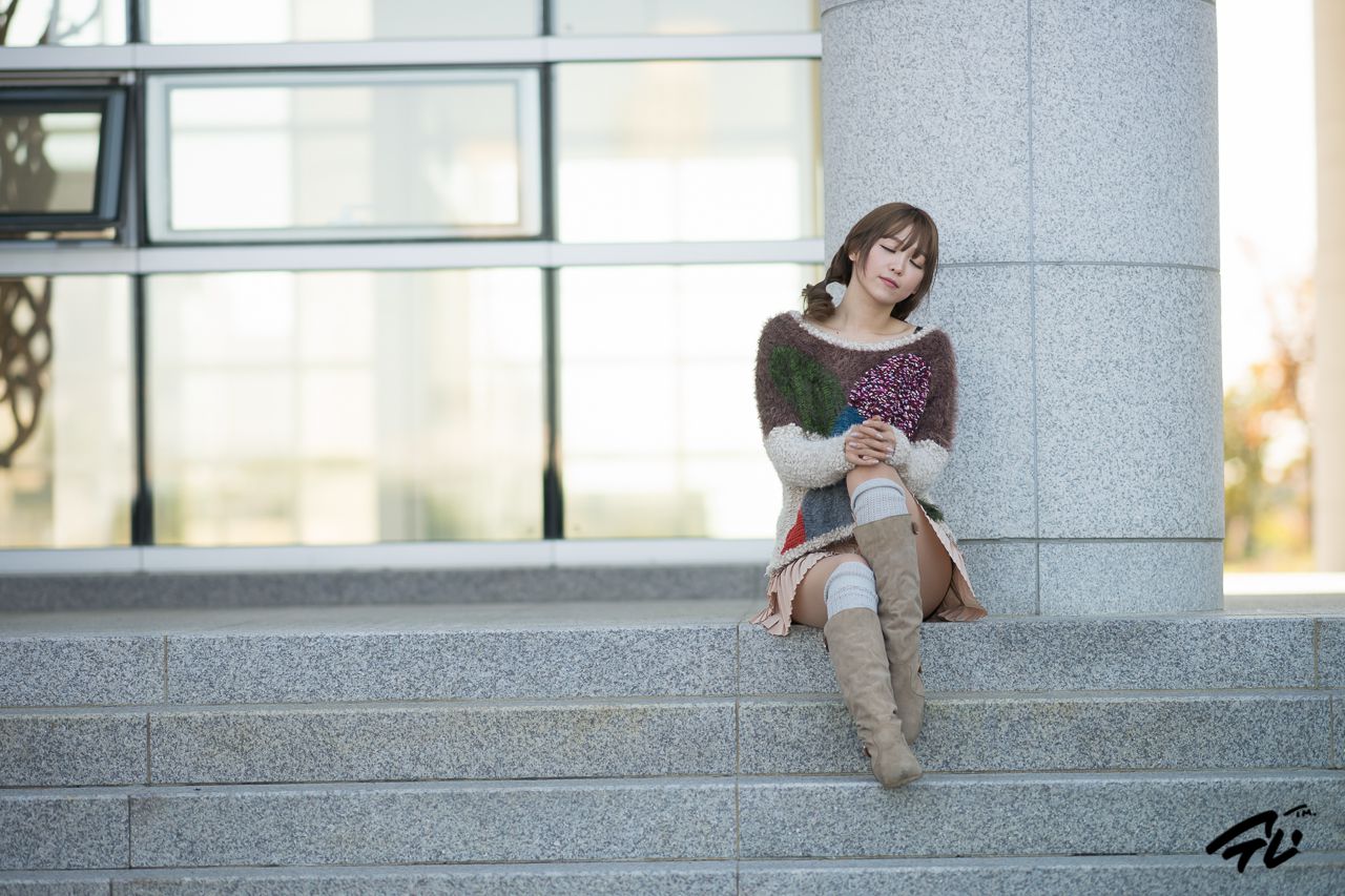 韩国少女李恩慧《清新街拍写真》合集-图7