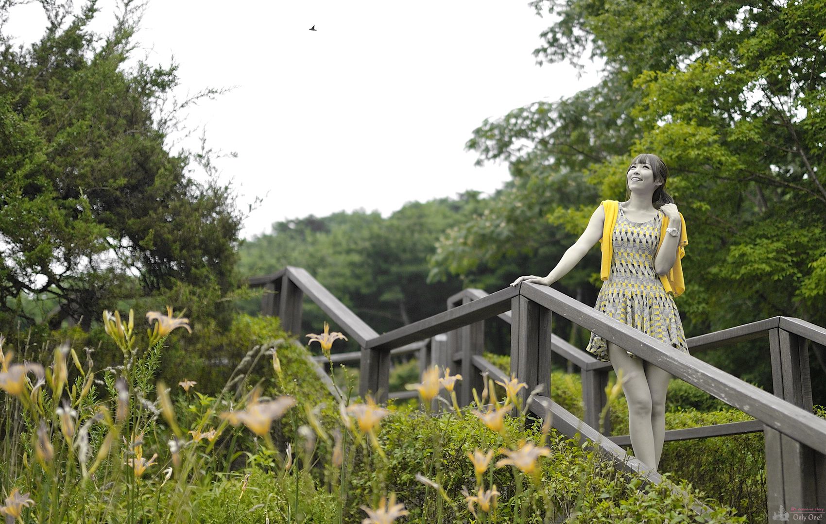 李恩慧《小清新连衣裙公园街拍》-图11