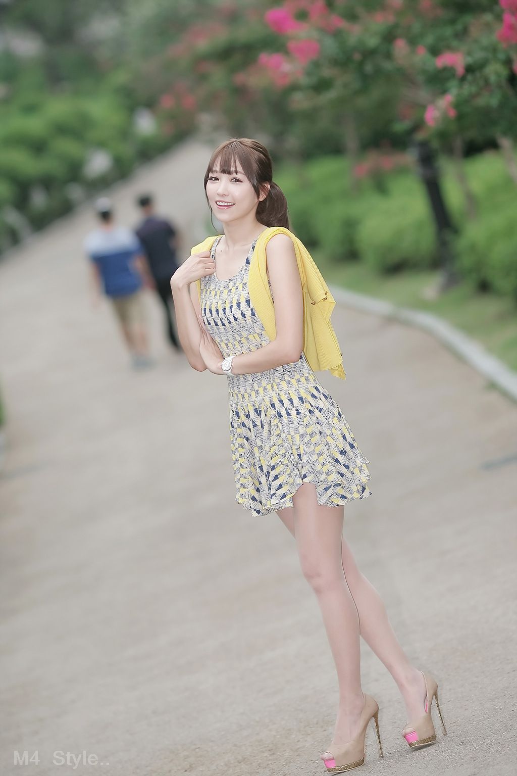 李恩慧《小清新连衣裙公园街拍》-图14