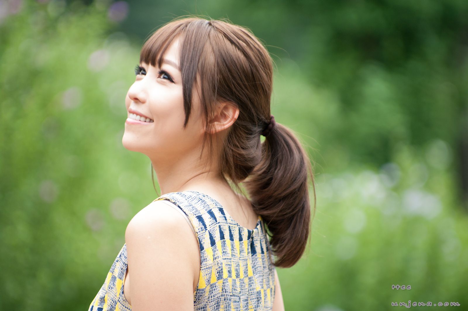 李恩慧《小清新连衣裙公园街拍》-图17