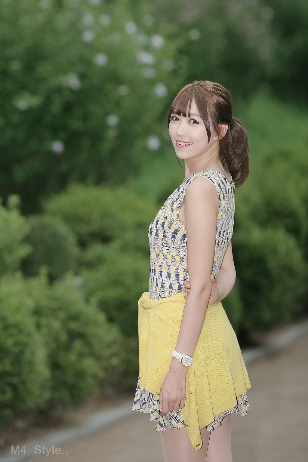 李恩慧《小清新连衣裙公园街拍》-图20