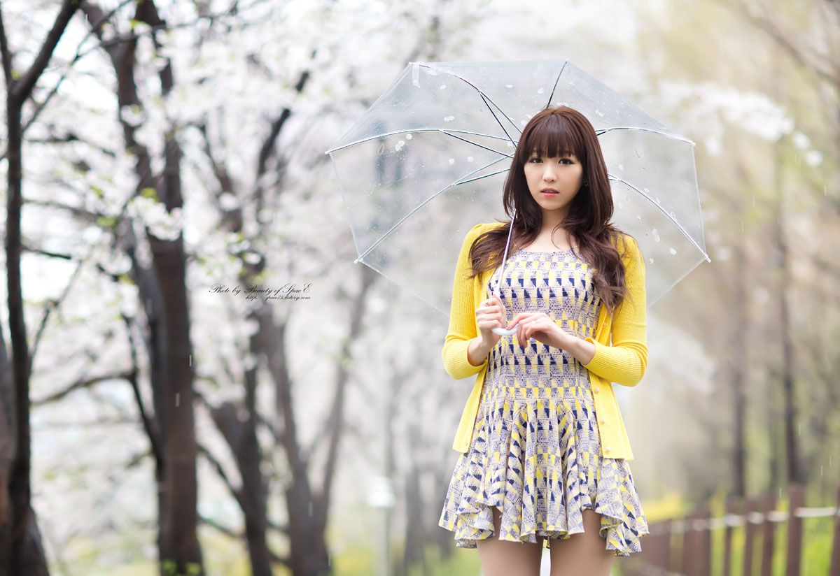 李恩慧《小清新连衣裙公园街拍》-图36