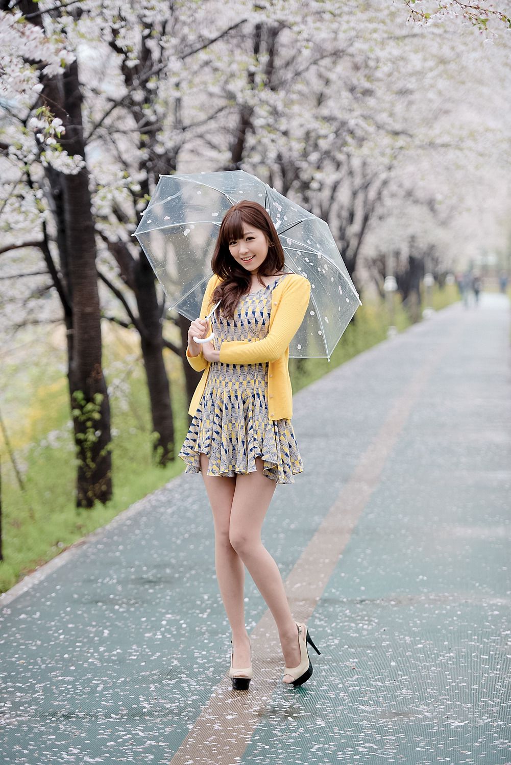 李恩慧《小清新连衣裙公园街拍》-图37