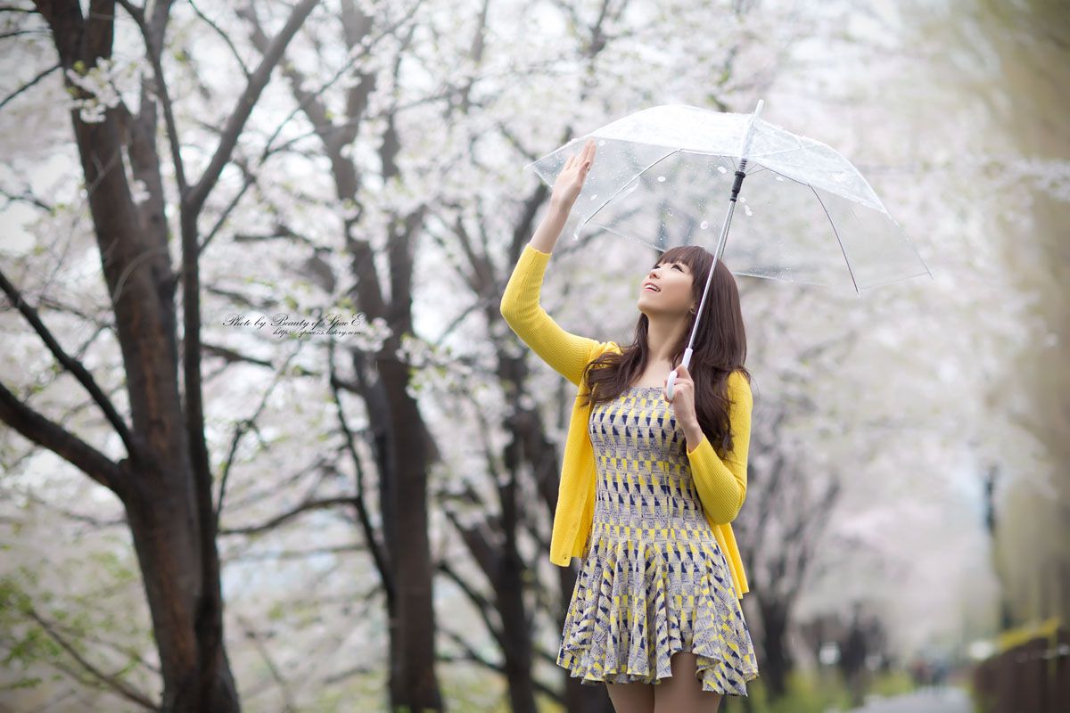 李恩慧《小清新连衣裙公园街拍》-图38