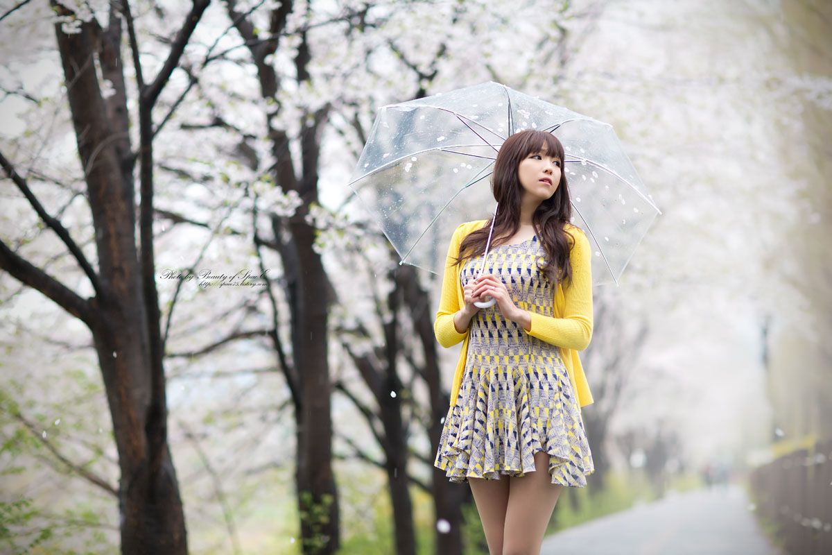 李恩慧《小清新连衣裙公园街拍》-图39