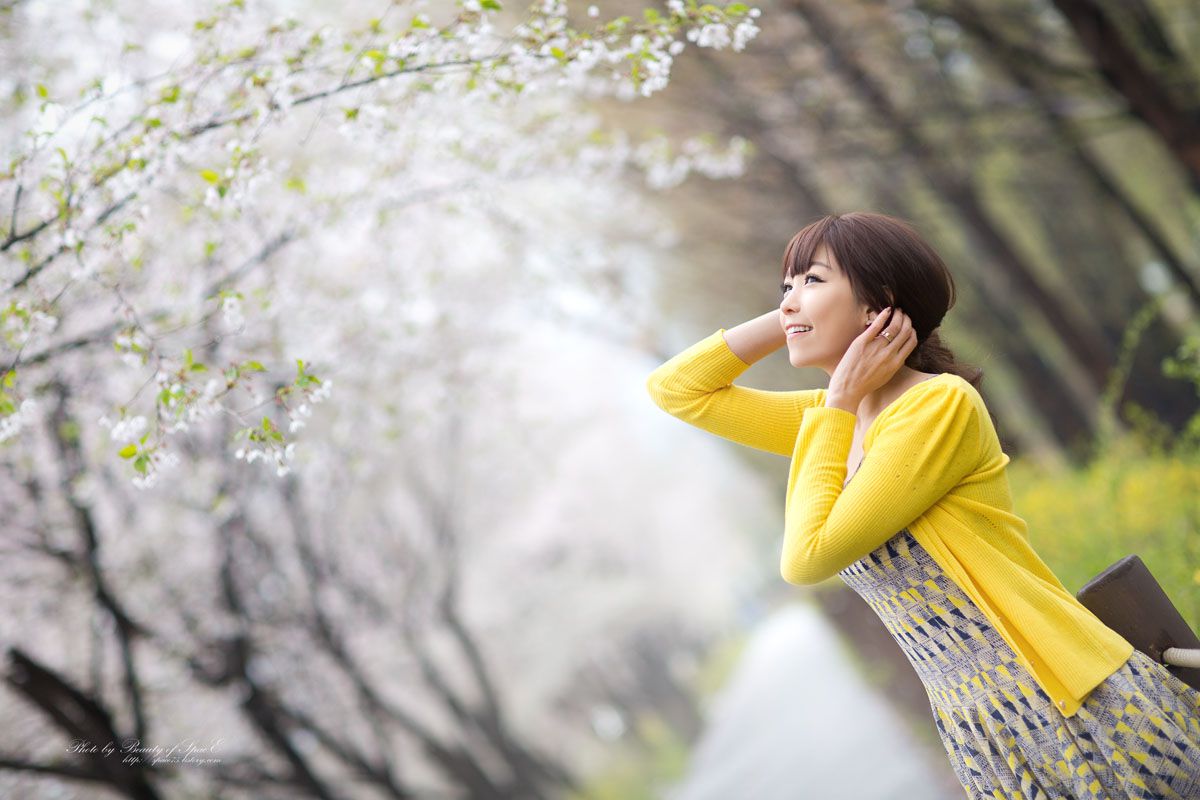 李恩慧《小清新连衣裙公园街拍》-图40