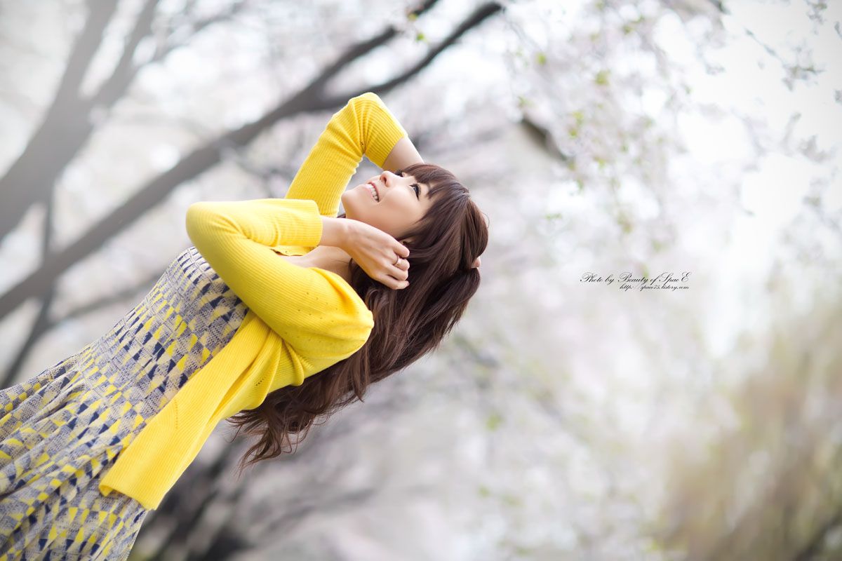 李恩慧《小清新连衣裙公园街拍》-图50