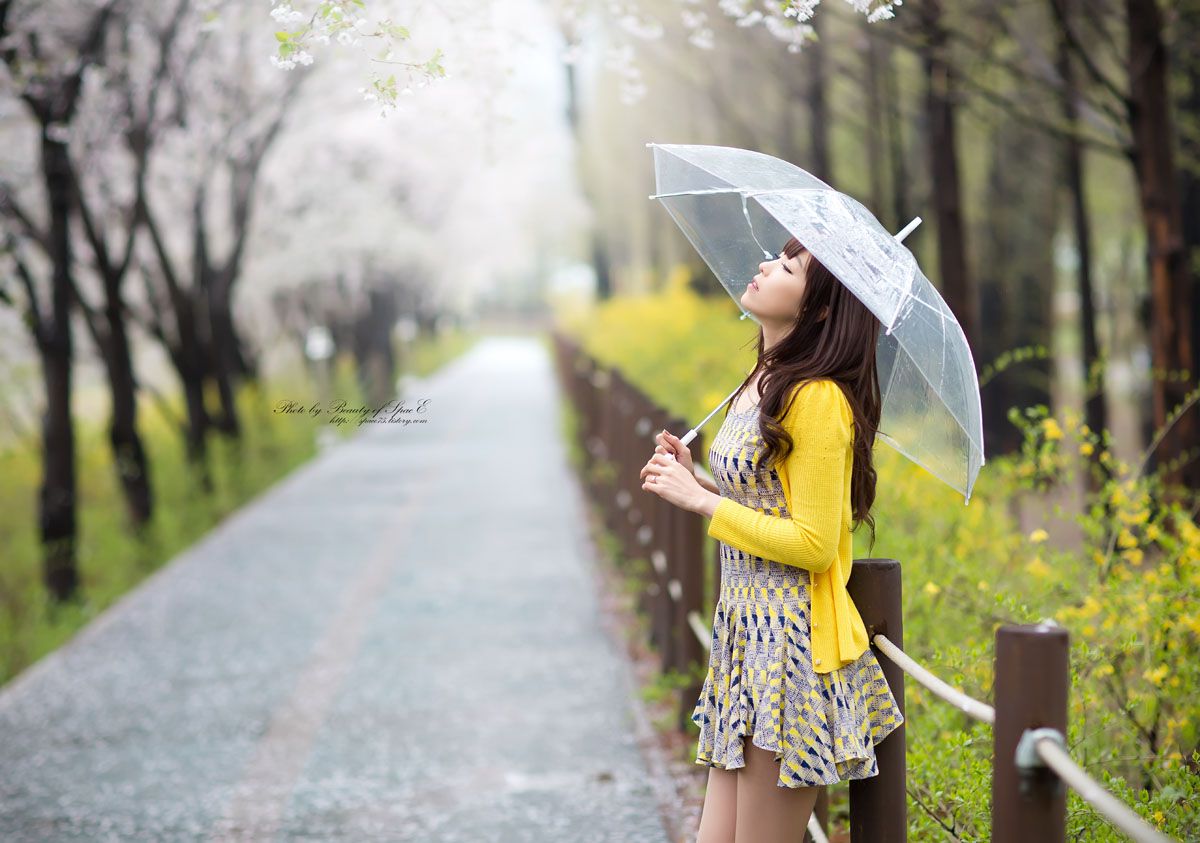 李恩慧《小清新连衣裙公园街拍》-图52