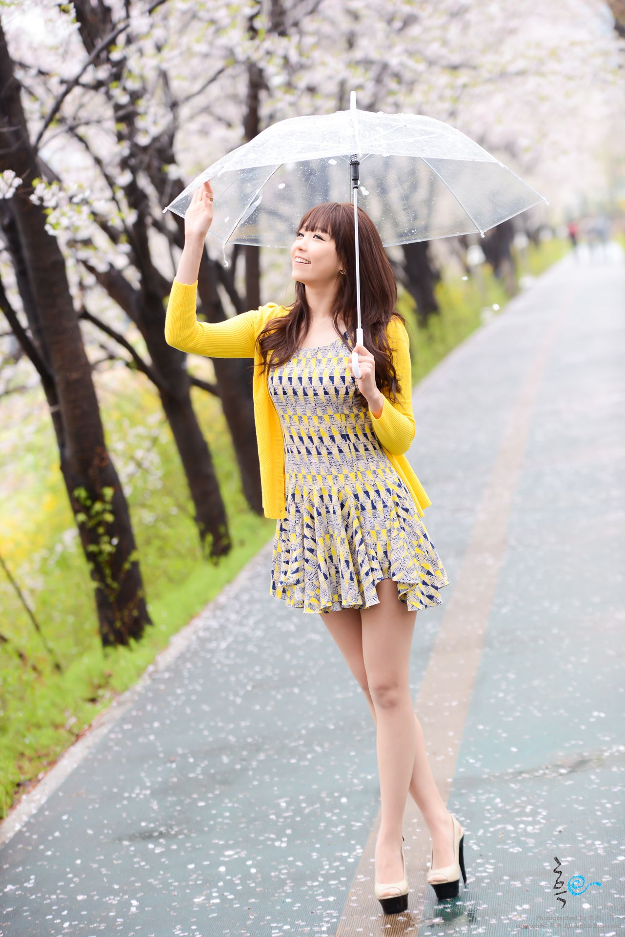 李恩慧《小清新连衣裙公园街拍》-图54