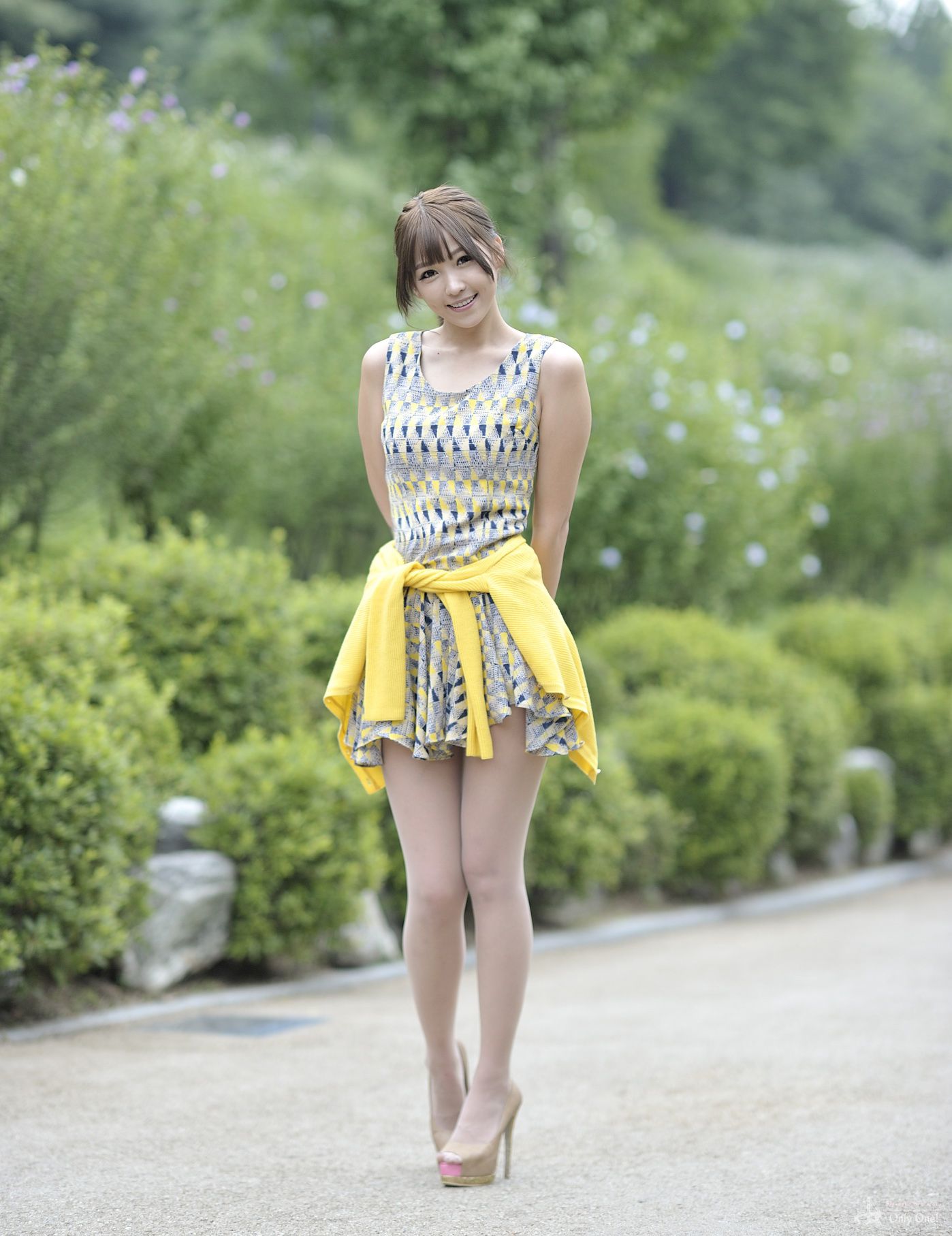 李恩慧《小清新连衣裙公园街拍》-图5