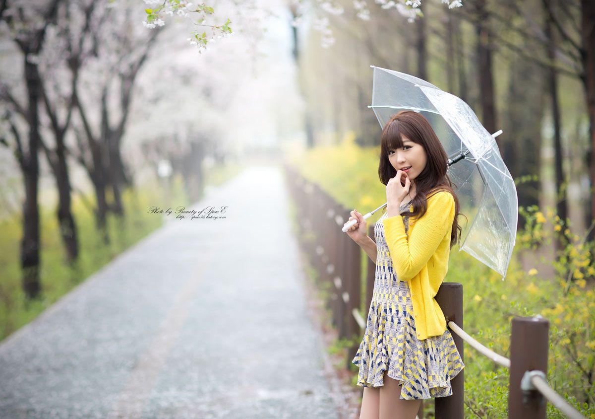 李恩慧《小清新连衣裙公园街拍》-图65