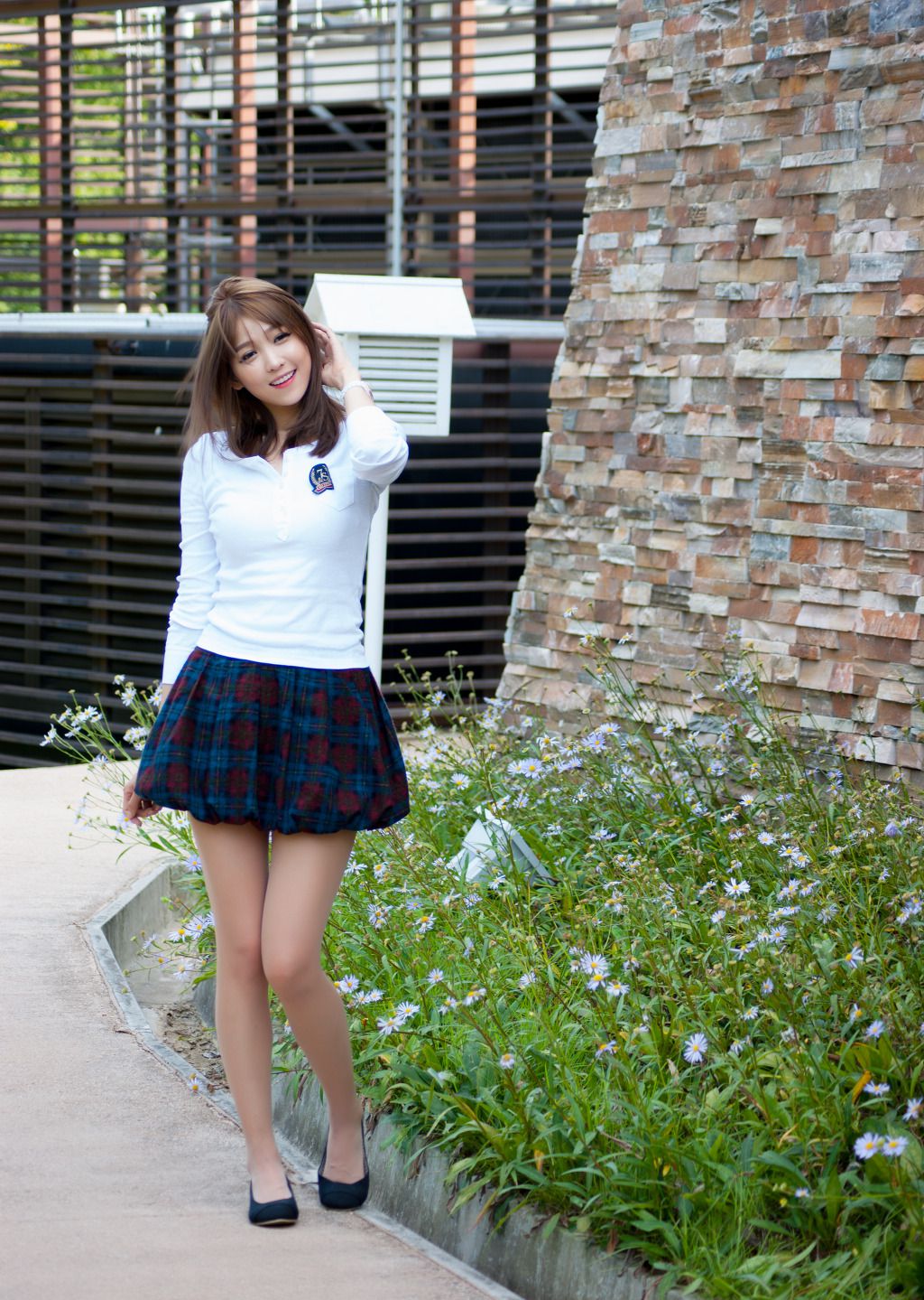 李仁慧《户外小清新超短裙系列》套图-图41