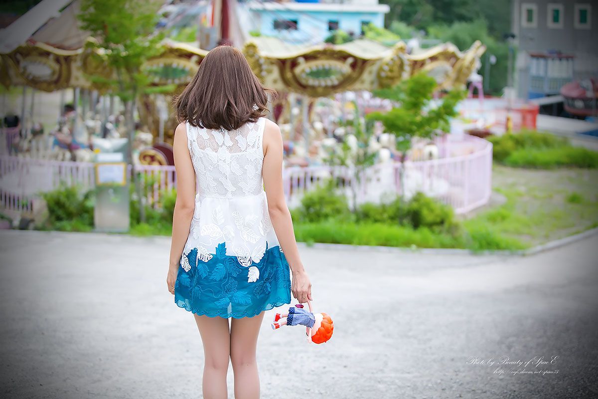 极品女神李恩慧/???《街拍蕾丝连衣裙》-图12