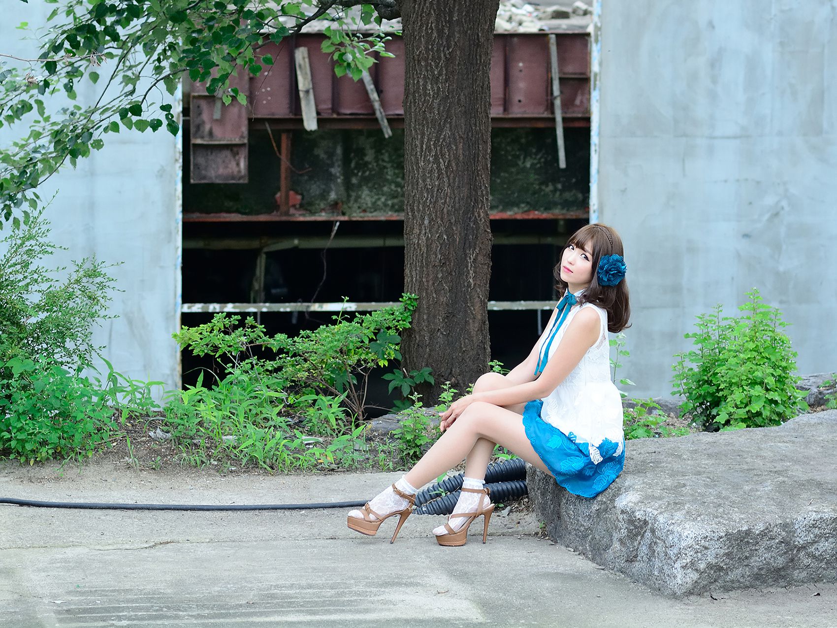 极品女神李恩慧/???《街拍蕾丝连衣裙》-图13