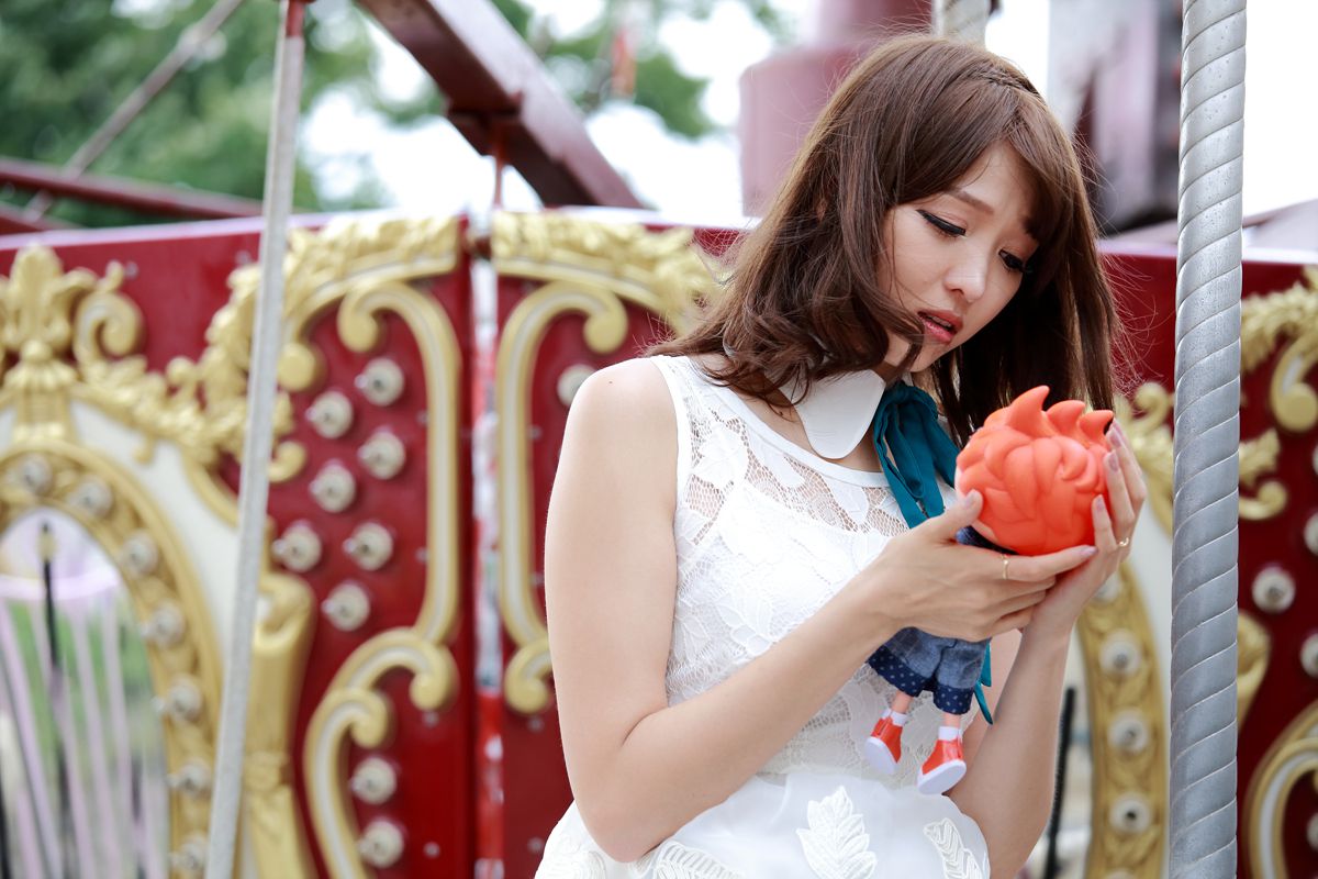 极品女神李恩慧/???《街拍蕾丝连衣裙》-图1