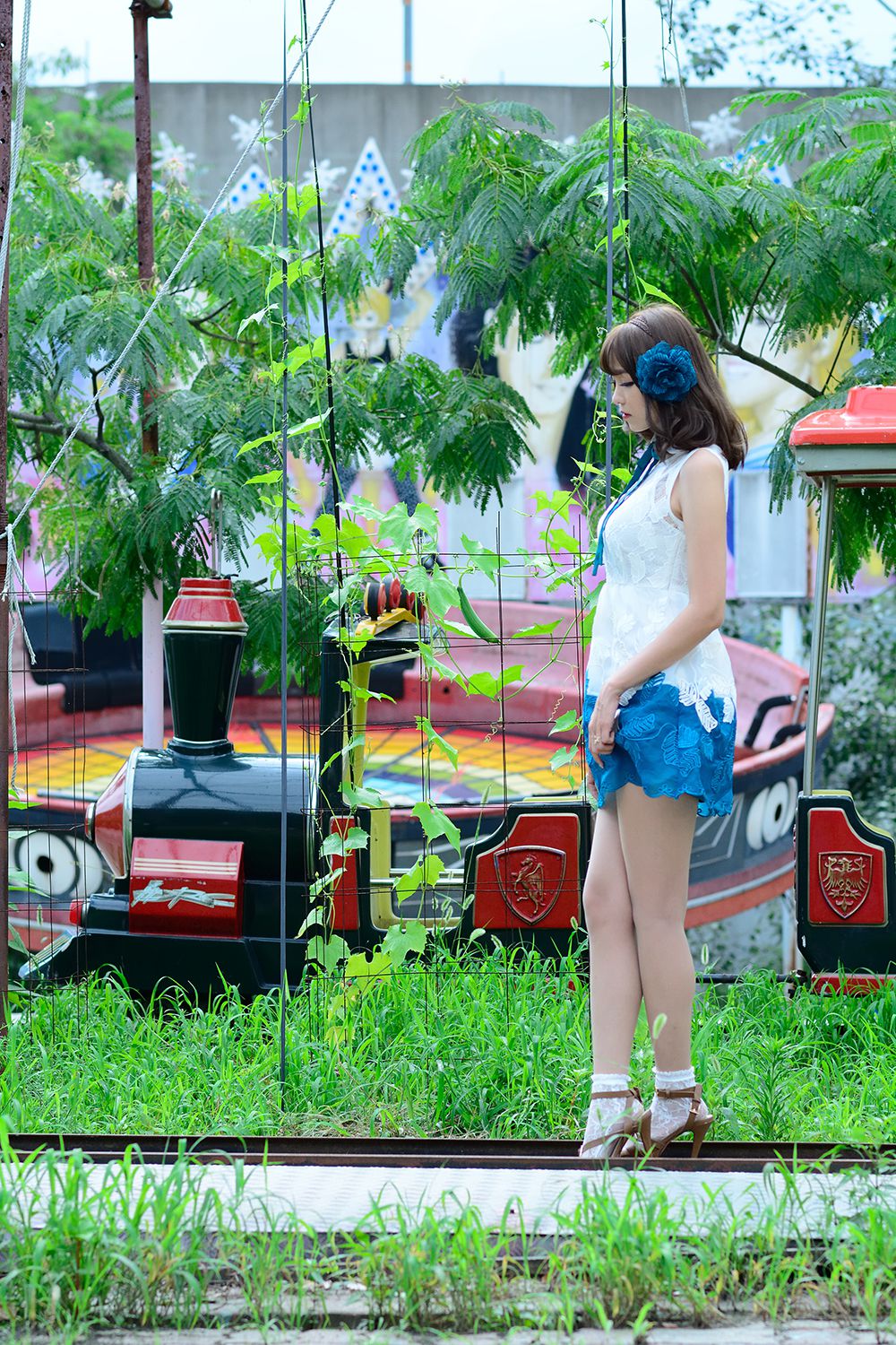 极品女神李恩慧/???《街拍蕾丝连衣裙》-图33