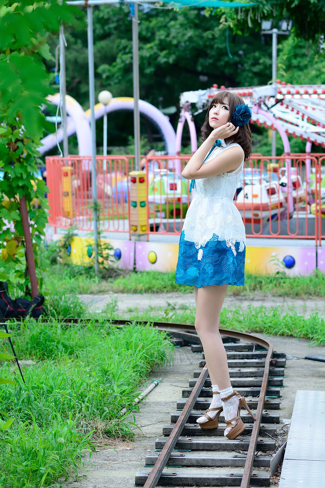 极品女神李恩慧/???《街拍蕾丝连衣裙》-图74