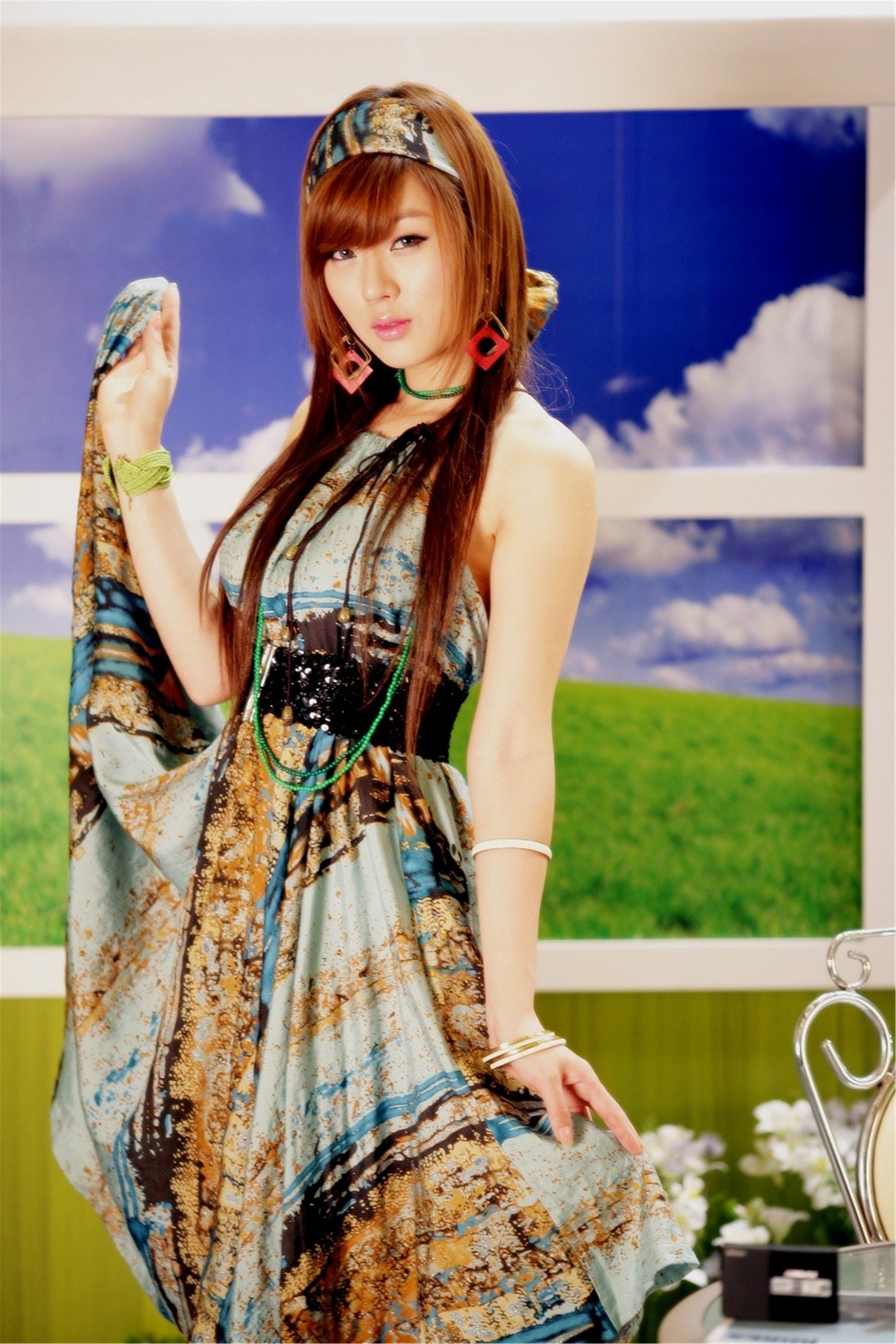 黄美姬 Hwang Mi Hee《尼康活动长裙系列》图集-图34