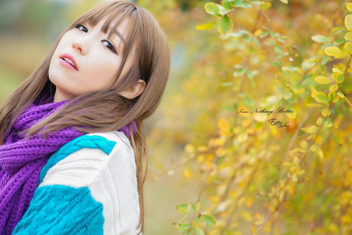 李仁慧《户外小清新围巾系列》套图-图99