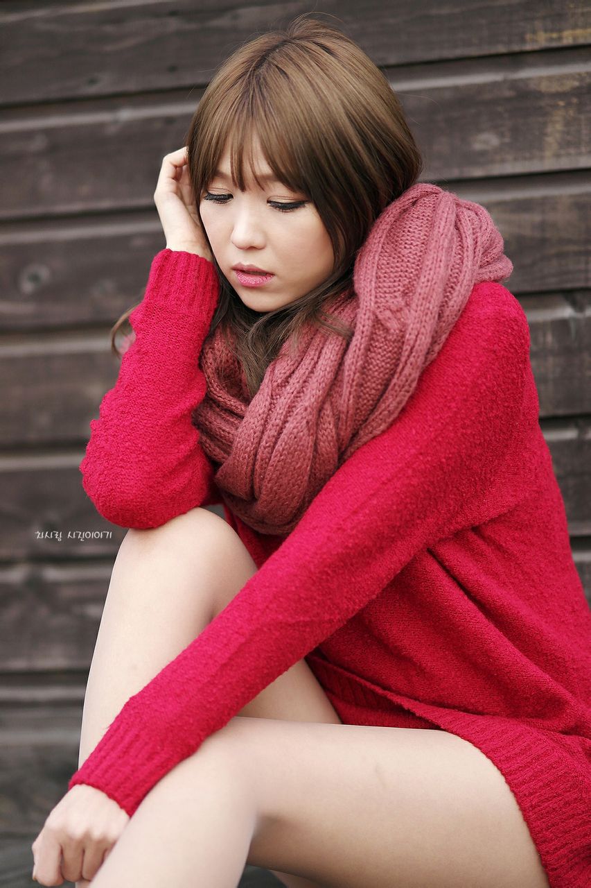 李仁慧《户外小清新围巾系列》套图-图104