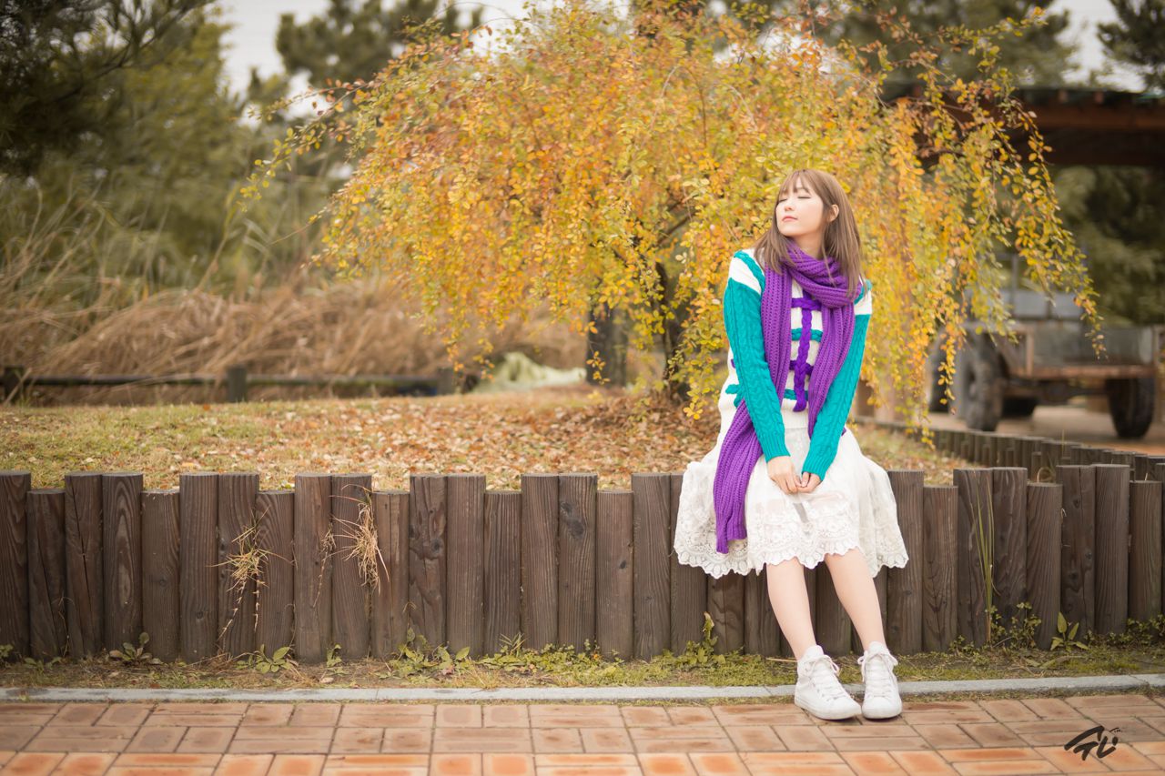 李仁慧《户外小清新围巾系列》套图-图10