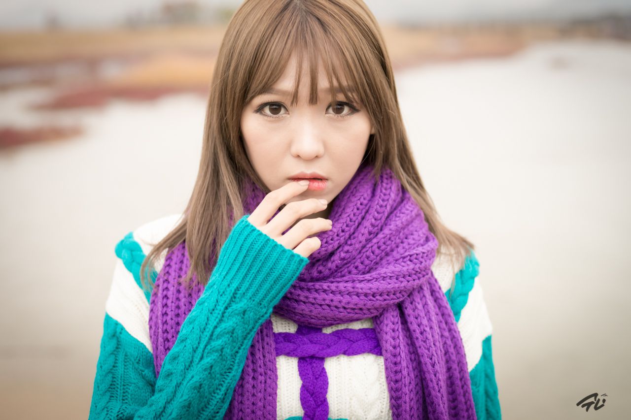 李仁慧《户外小清新围巾系列》套图-图12