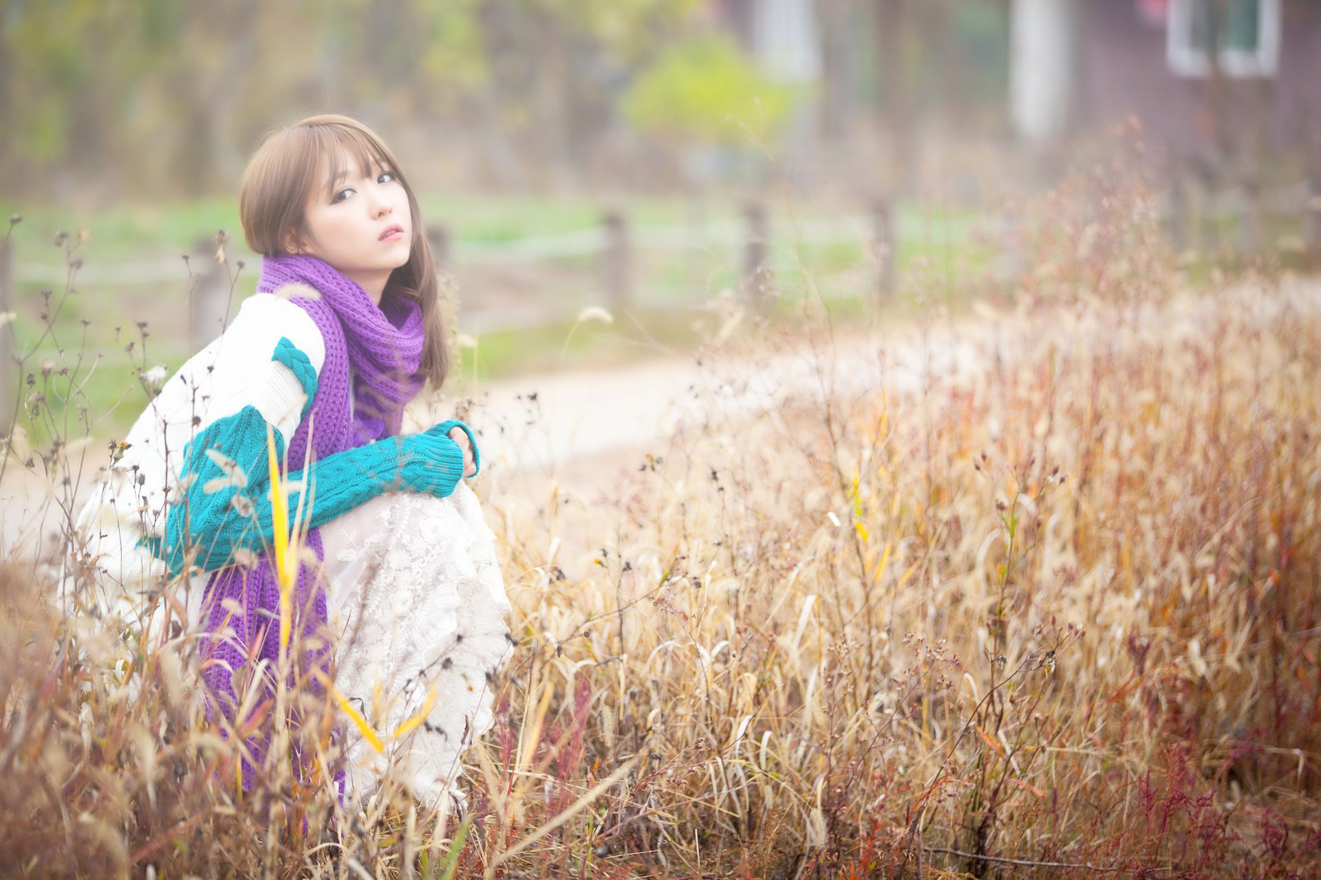 李仁慧《户外小清新围巾系列》套图-图18