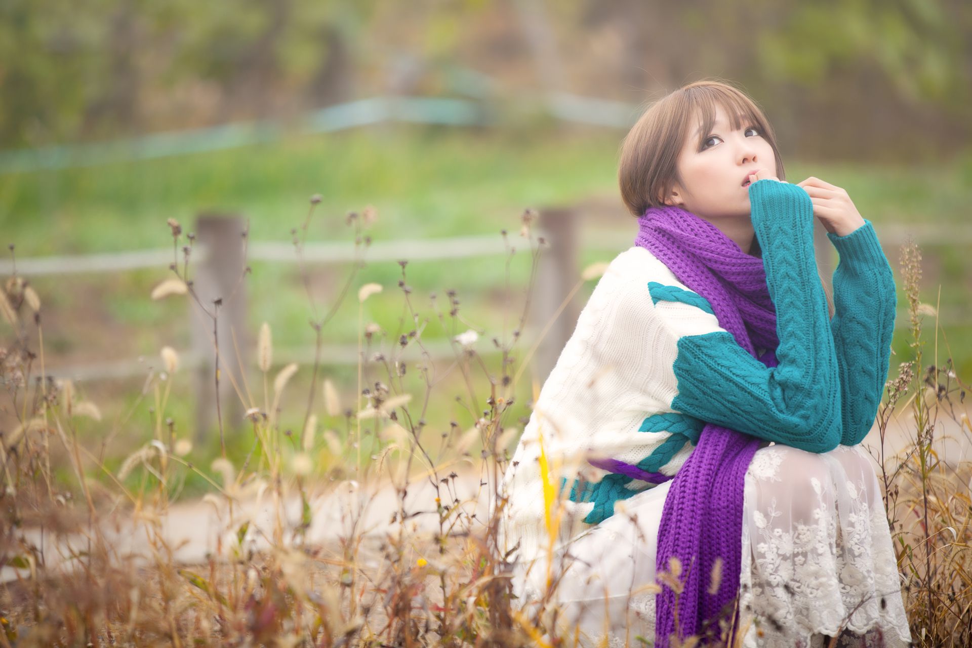 李仁慧《户外小清新围巾系列》套图-图19