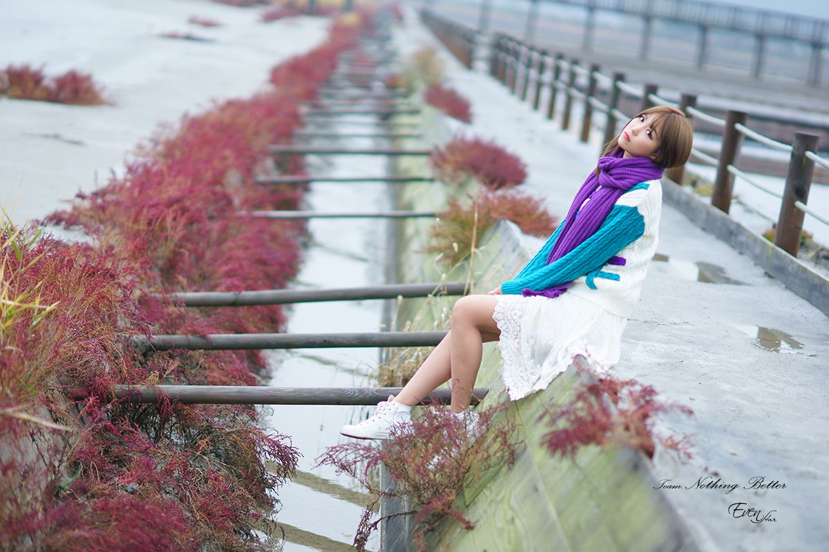 李仁慧《户外小清新围巾系列》套图-图22