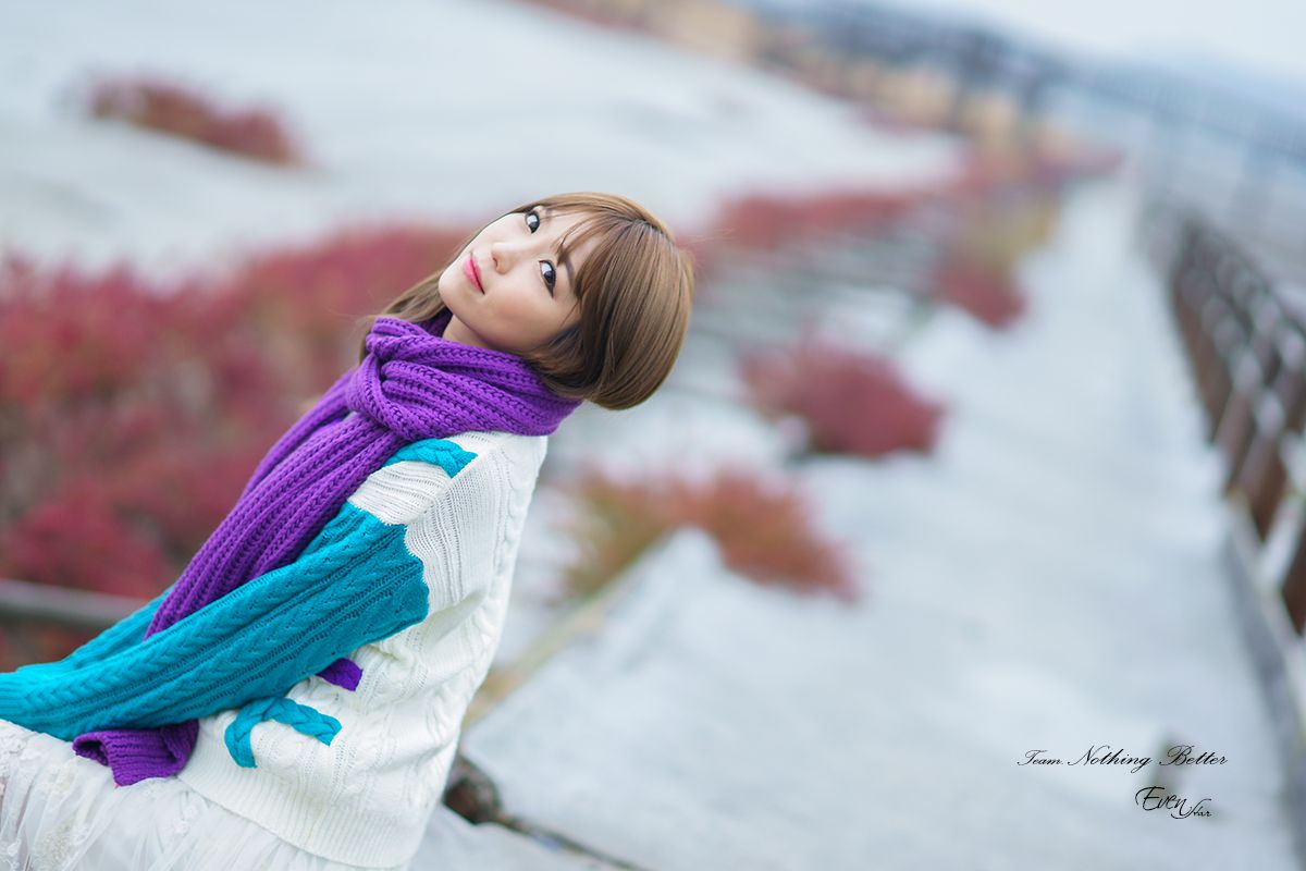 李仁慧《户外小清新围巾系列》套图-图24