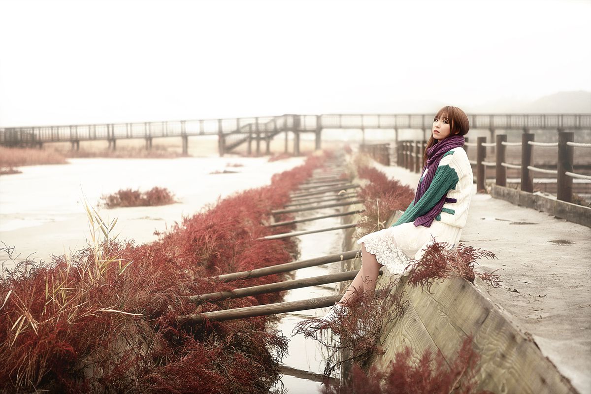 李仁慧《户外小清新围巾系列》套图-图27