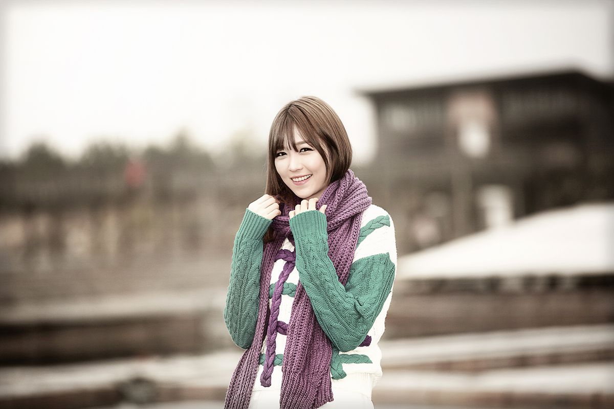 李仁慧《户外小清新围巾系列》套图-图28