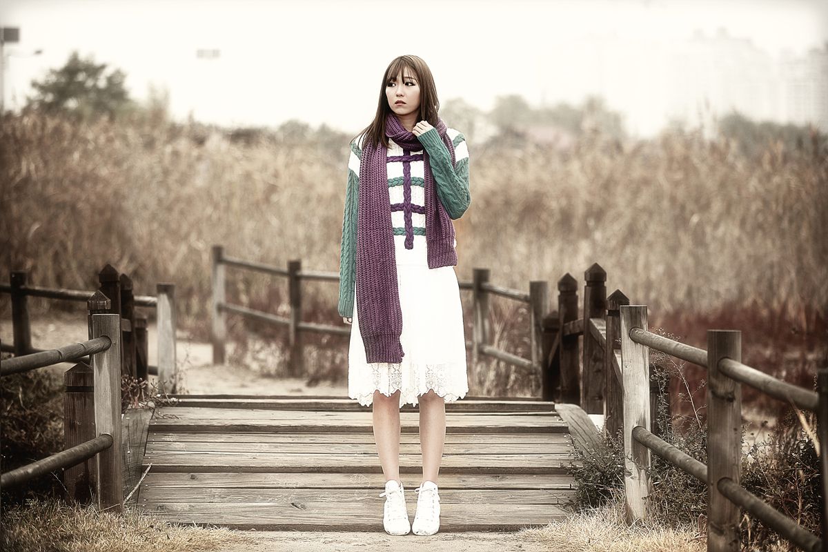李仁慧《户外小清新围巾系列》套图-图29