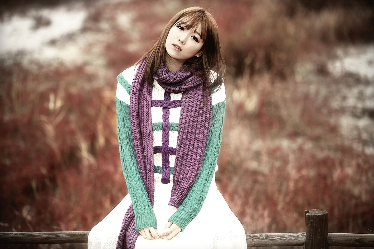 李仁慧《户外小清新围巾系列》套图-图30