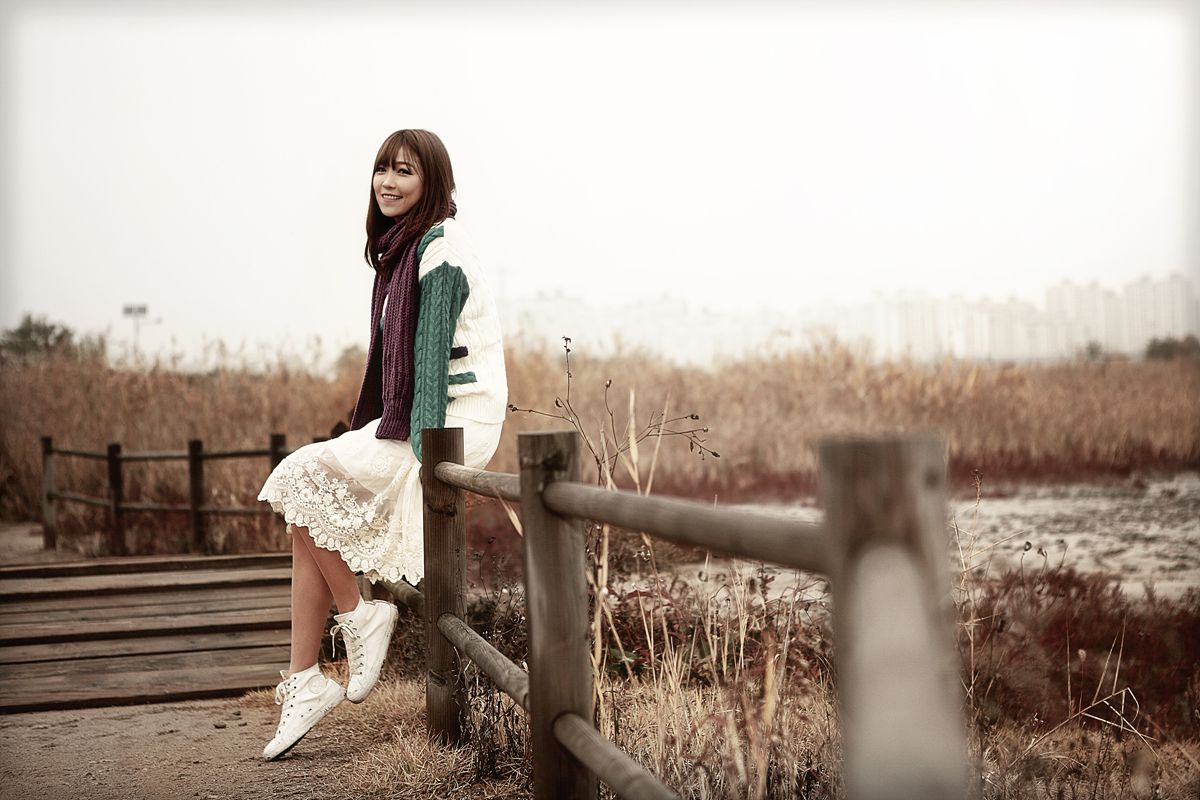 李仁慧《户外小清新围巾系列》套图-图31