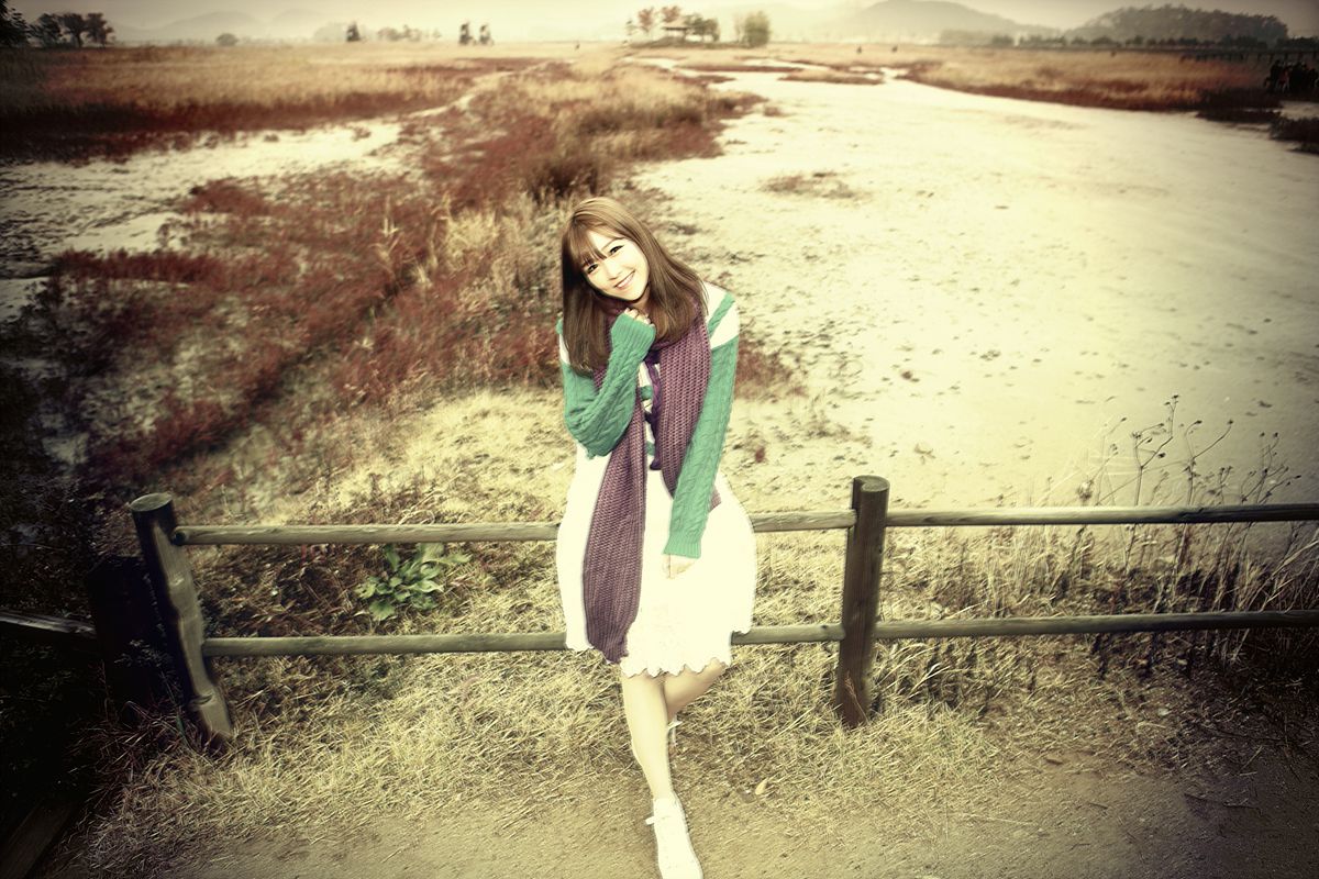 李仁慧《户外小清新围巾系列》套图-图32