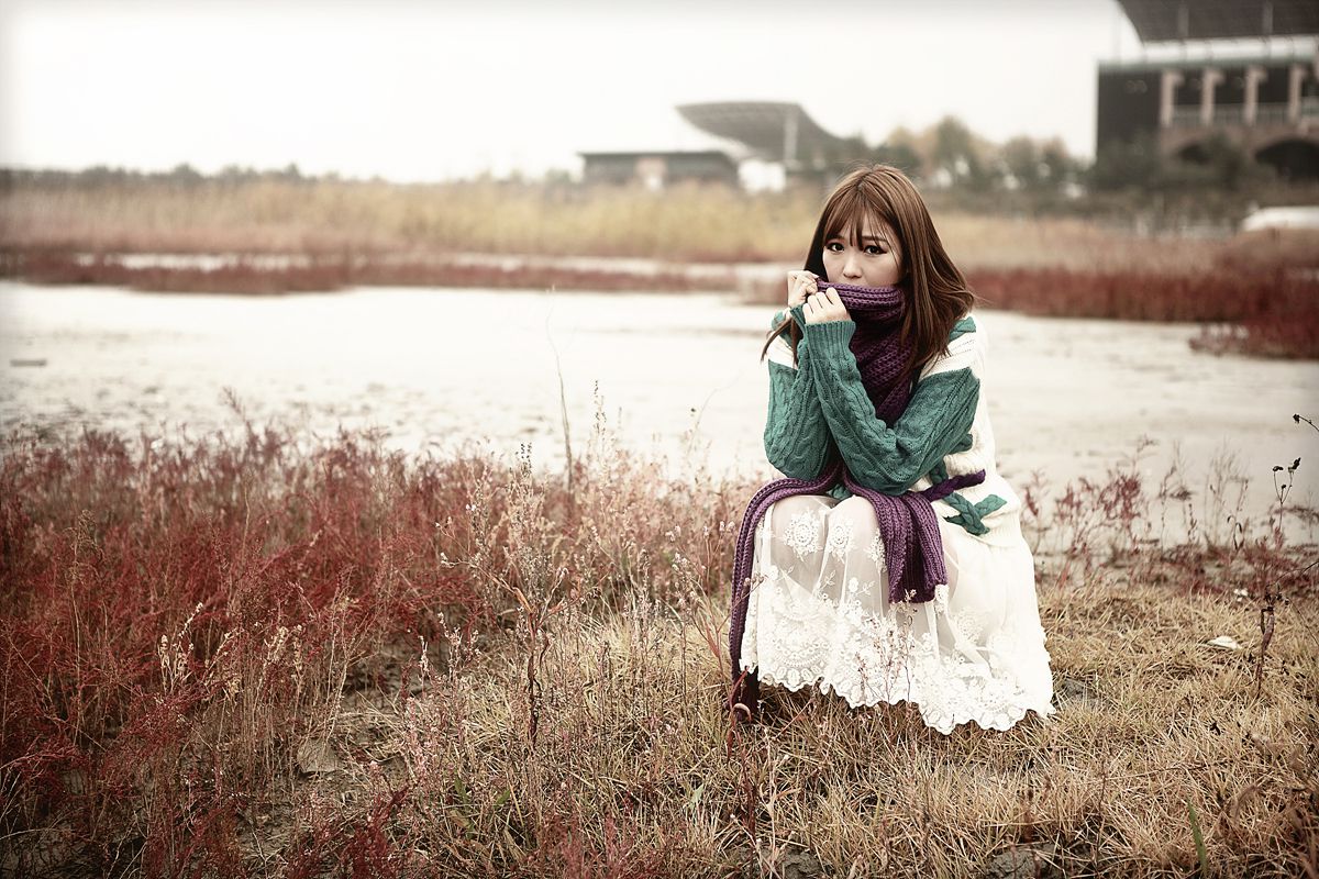 李仁慧《户外小清新围巾系列》套图-图34