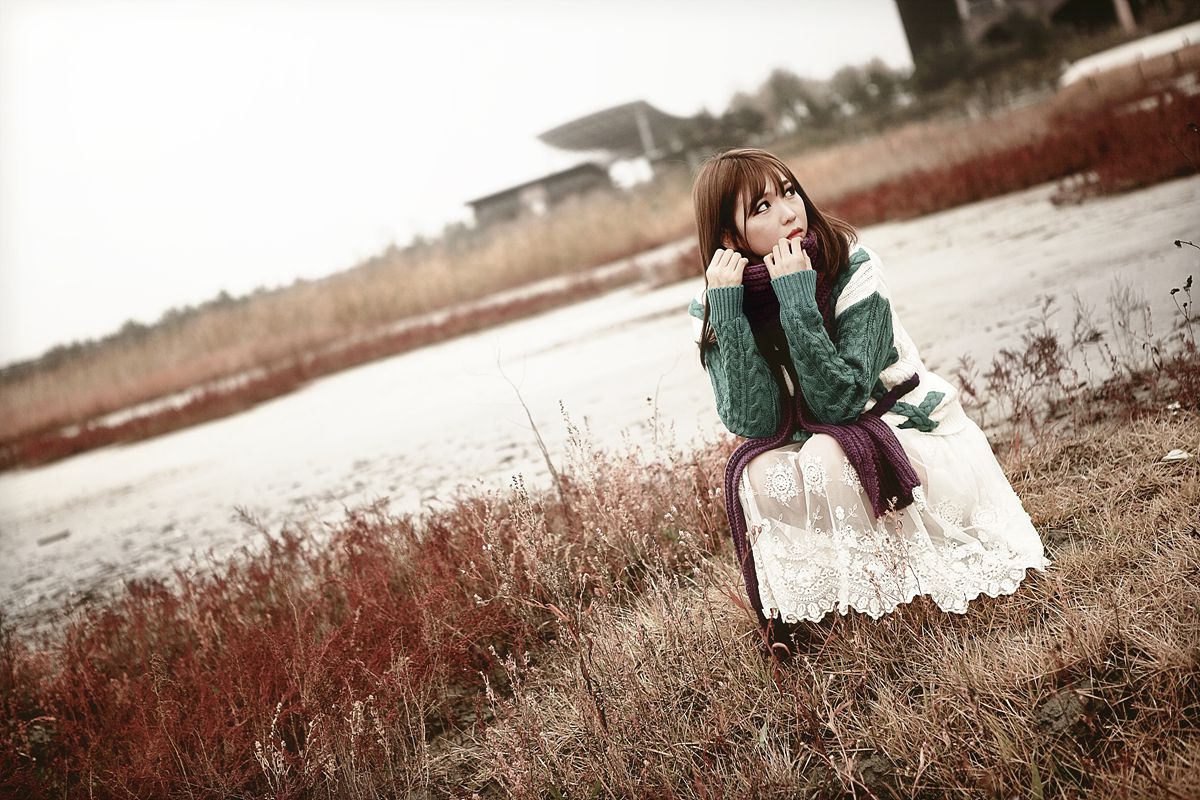 李仁慧《户外小清新围巾系列》套图-图35