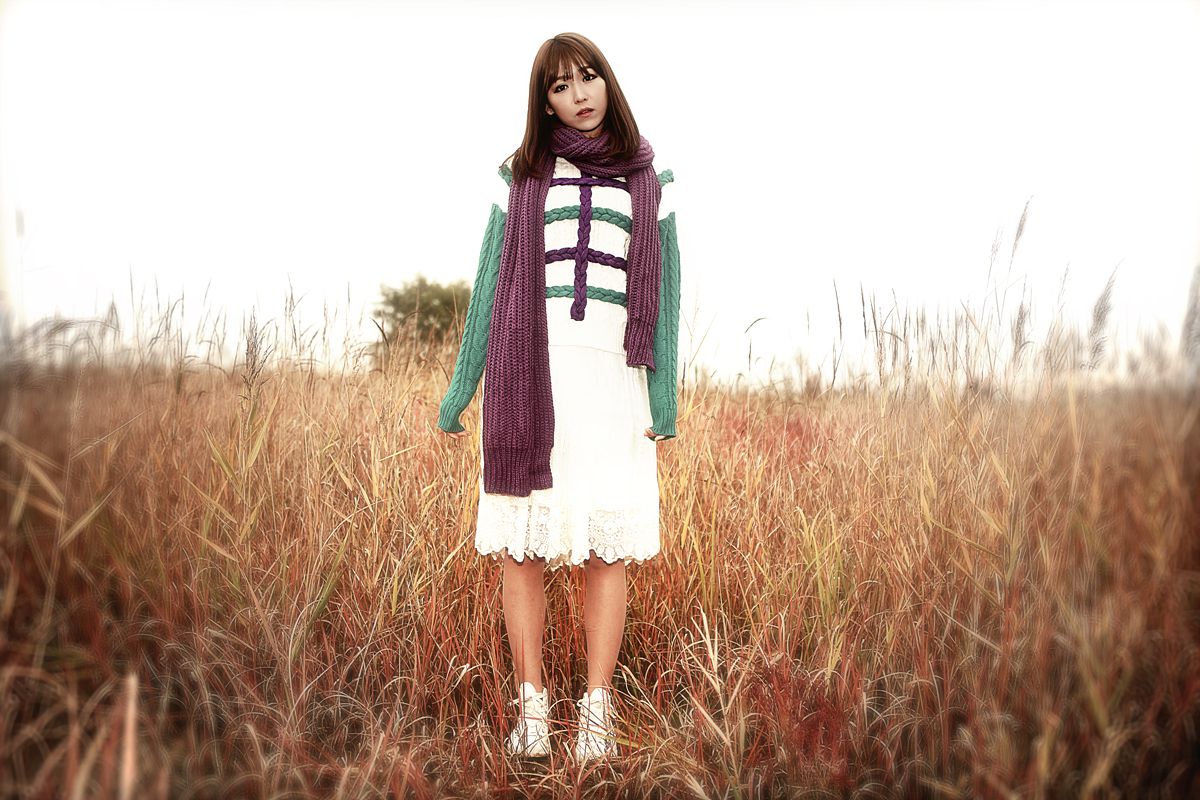 李仁慧《户外小清新围巾系列》套图-图36